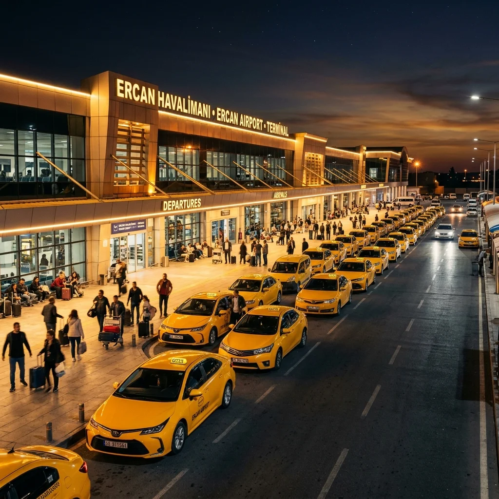 Ercan Havalimanı Gece Transfer Seçenekleri ve Taksi Tarifesi