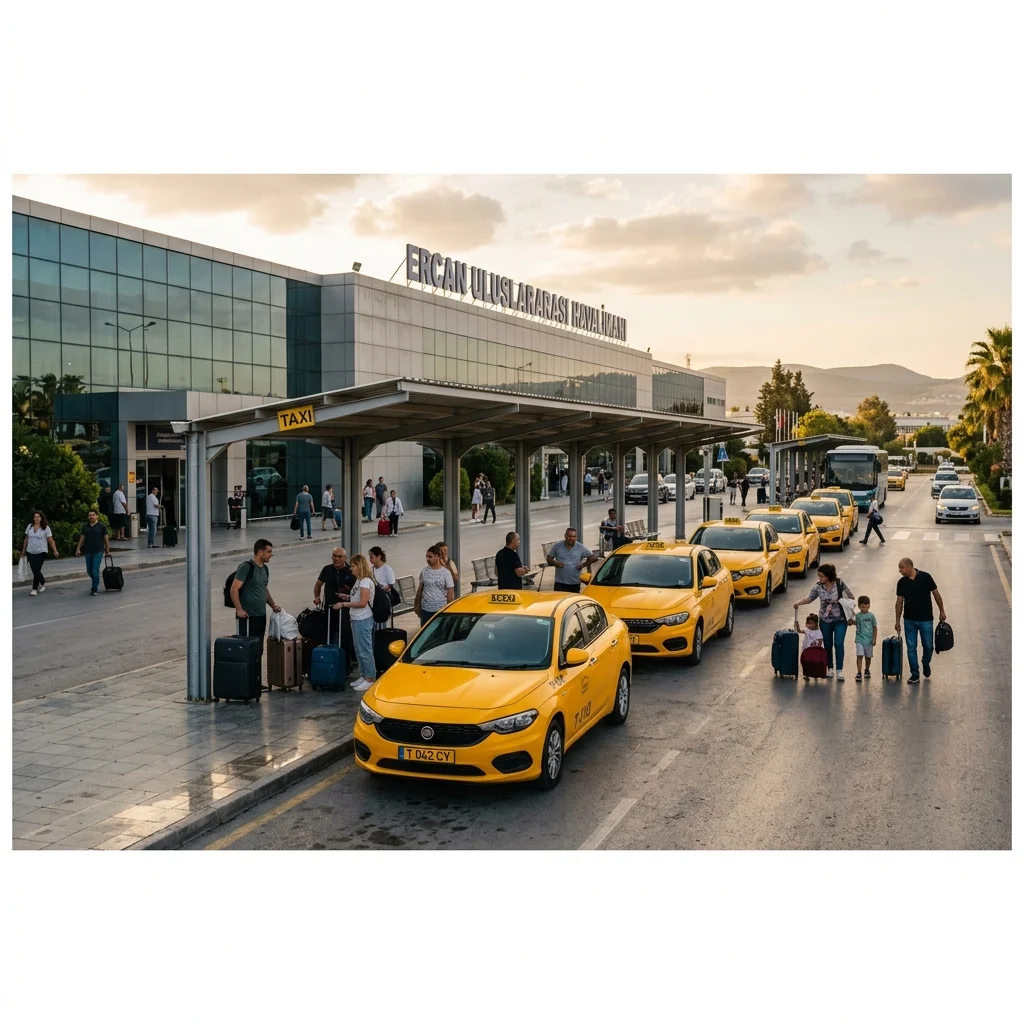 Ercan Havalimanı Taksi Fiyat Listesi 2026 (Girne, Lefkoşa, Mağusa)