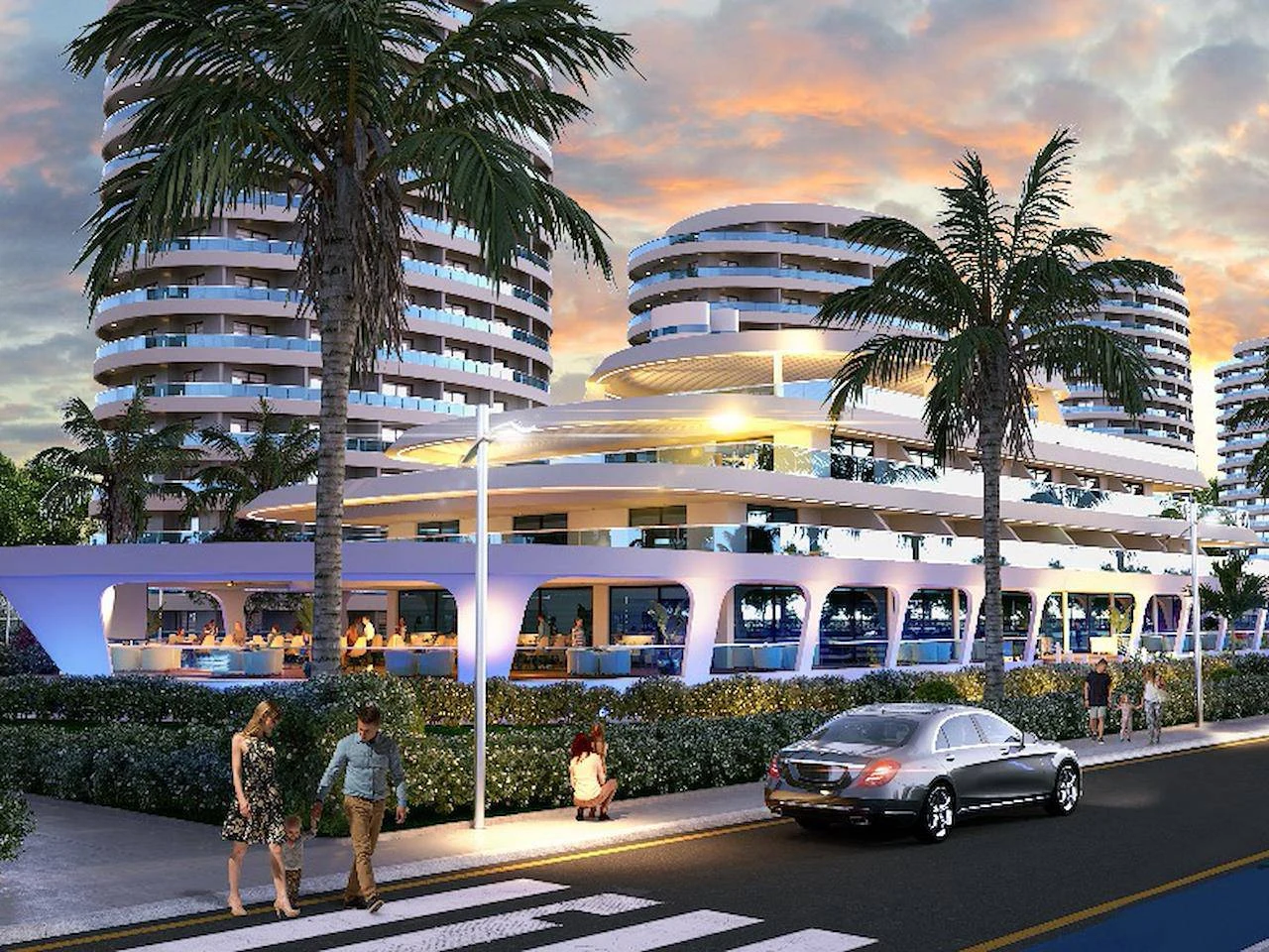 İskele Long Beach Apart Oteller Tesis İçi Sosyal Alanlar ve Havuz Keyfi