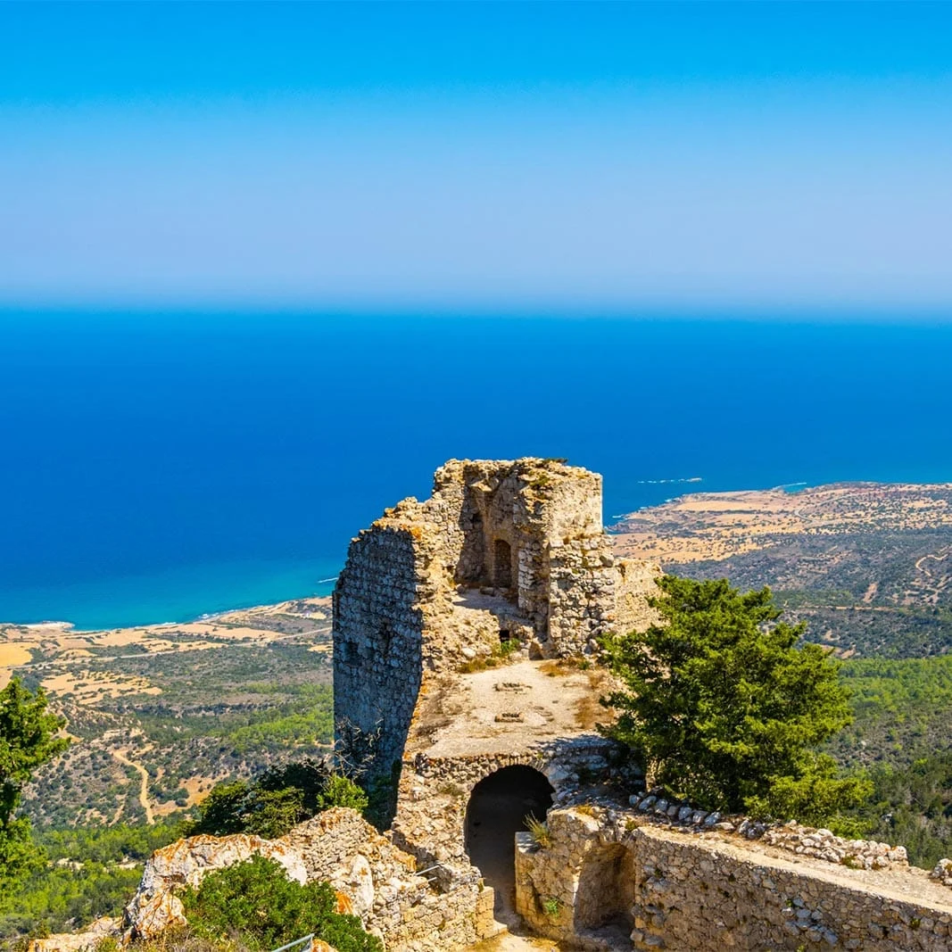 Kantara Kalesi ve Beşparmak Dağları Panoramik Manzarası İç Görsel 2