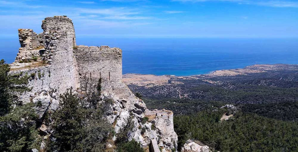 Kantara Kalesi ve Beşparmak Dağları Panoramik Manzarası