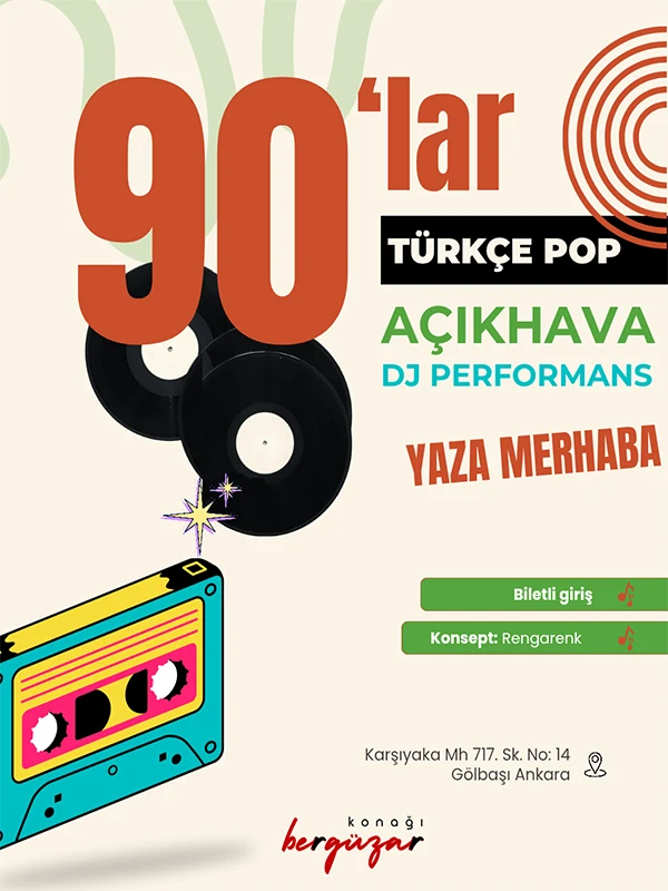 Kıbrıs 90'lar Türkçe Pop Geceleri Düzenleyen Mekanlar - Atmosfer ve Eğlence