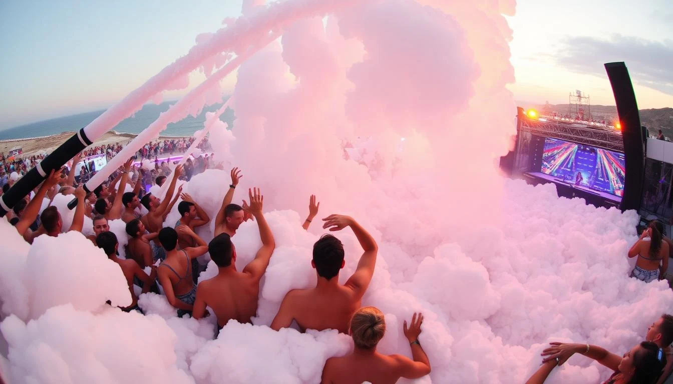 Kıbrıs Beach Club Köpük Partileri (Foam Parties) Rehberi - Atmosfer ve Eğlence