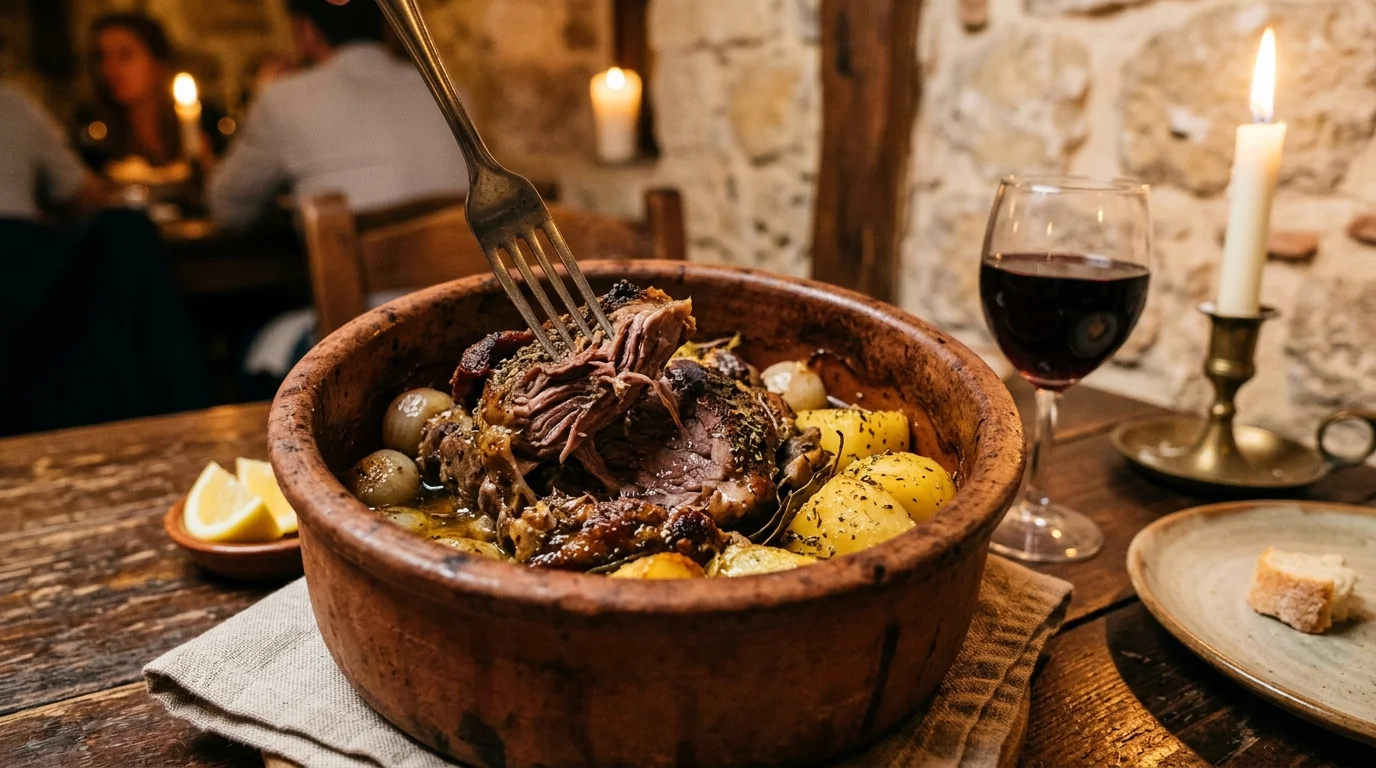 Toprak Çömleklerde Ağır Ağır Pişen Kıbrıs Fırın Kebabı