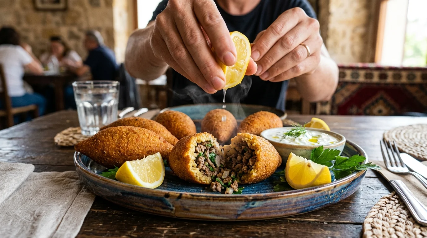 Kıbrıs Sokak Klasiği Çıtır Koupes ve Bulgur Köfteleri