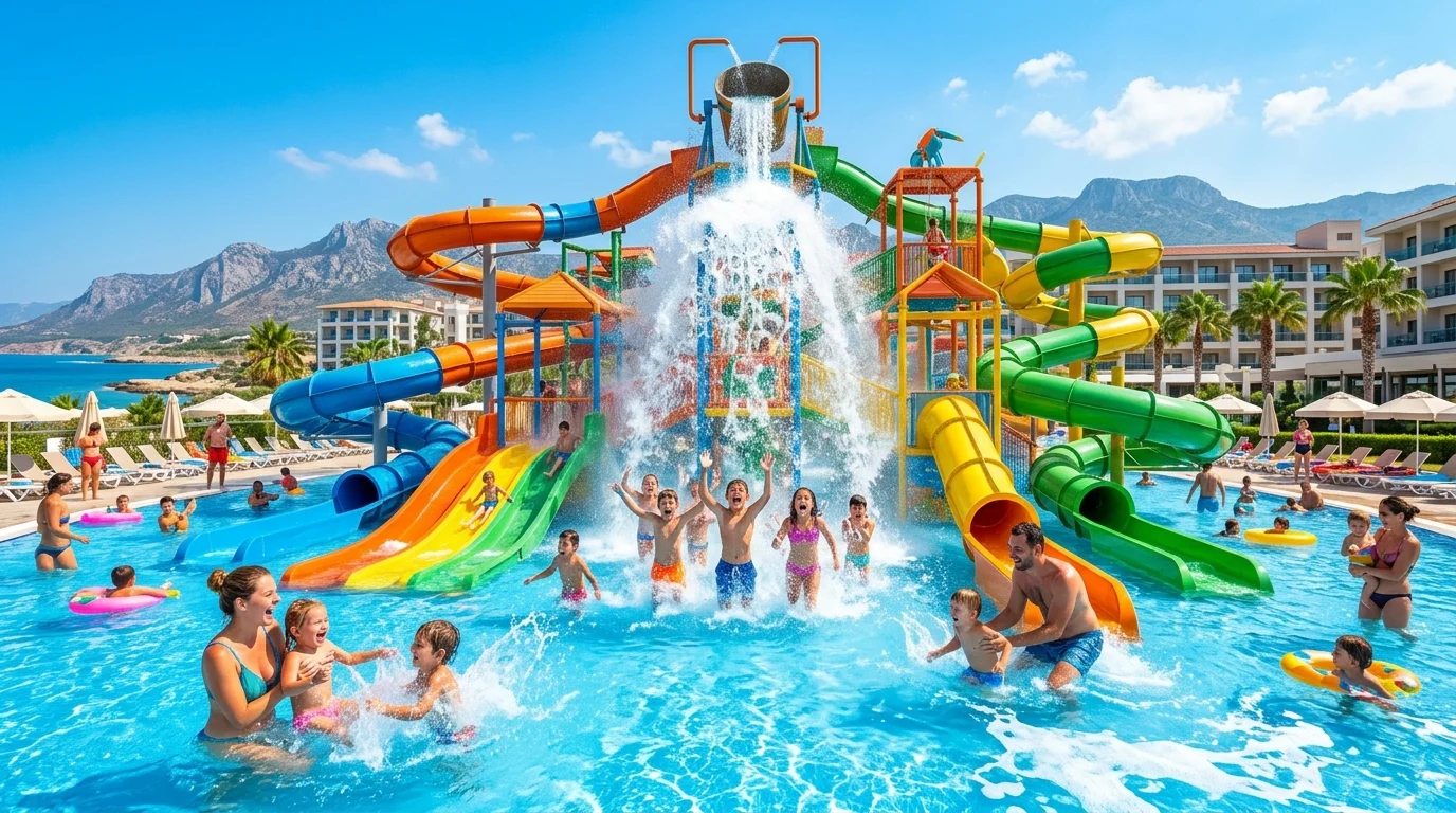 Kıbrıs Mega Aquaparklı Çocuk Dostu Aile Oteli