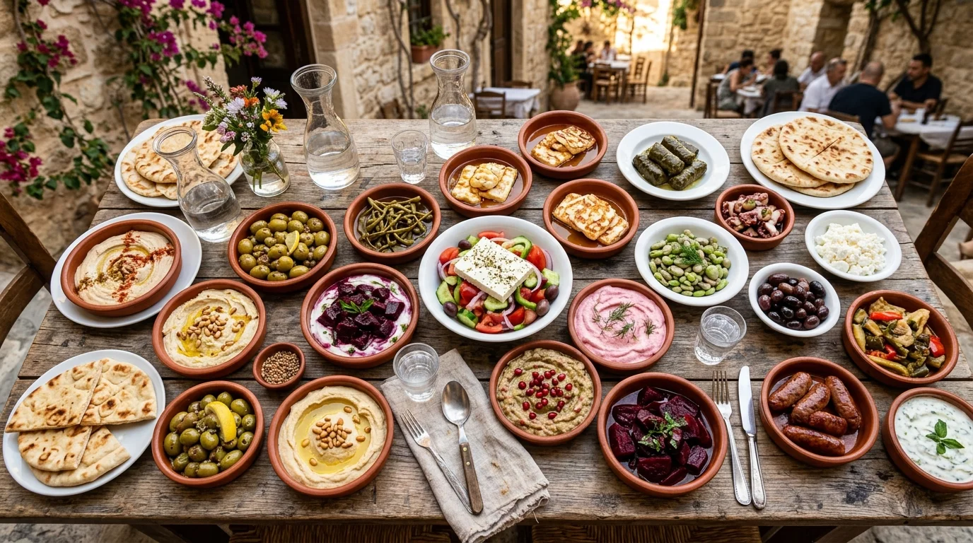Vejetaryenler İçin Kıbrıs Meze Rehberi: Et İçermeyen 15 Leziz Akdeniz Tabağı